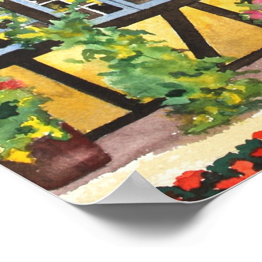 CMCarlson Thatch Roof Irish Hütte Poster (Ecke)