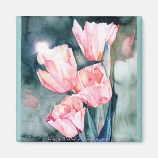 CMCarlsonPink Tulips Magnet (Vorne)