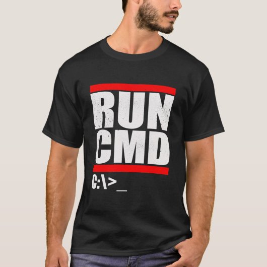 CMD Parody ausführen T-Shirt (Vorderseite)