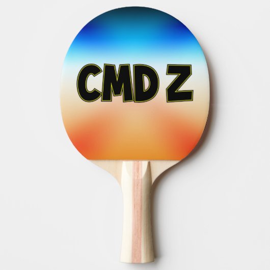 CMD Z TISCHTENNIS SCHLÄGER (Vorderseite)