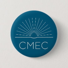 CMEC Button - Türkis mit weißem Logo