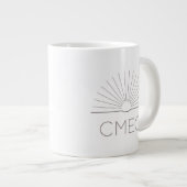 CMEC Jumbo Tasse - 20 oz, weiß mit grau (Vorderseite Rechts)