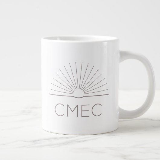 CMEC Jumbo Tasse - 20 oz, weiß mit grau (Rechts)
