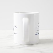 CMEC Jumbo Tasse - 20 oz, weiß mit Marine (Rückseite)