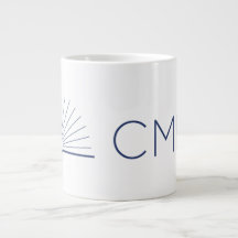 CMEC Jumbo Tasse - 20 oz, weiß mit Marine
