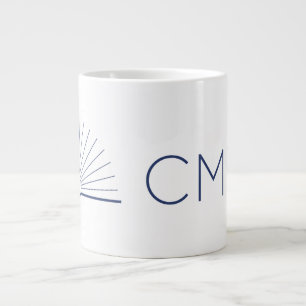 CMEC Jumbo Tasse - 20 oz, weiß mit Marine