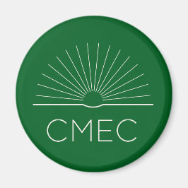 CMEC-Kühlschrankmagnet - grün mit weißem Logo Magnet