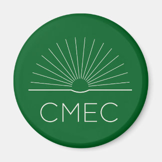 CMEC-Kühlschrankmagnet - grün mit weißem Logo Magnet
