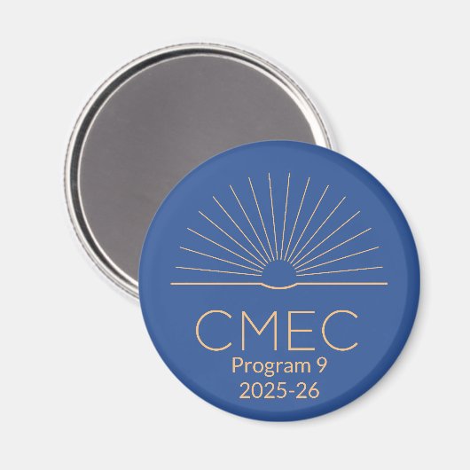 CMEC-Kühlschrankmagnet - Programm 9 Magnet (Vorderseite/Rückseite)