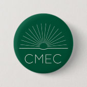 CMEC-Schaltfläche - grünes und weißes Logo Button (Vorderseite)