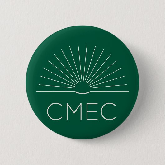 CMEC-Schaltfläche - grünes und weißes Logo Button (Vorderseite)