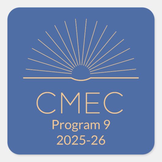 CMEC Stickers - Quadrat, Programm 9, 1,5"x1,5" (Vorderseite)