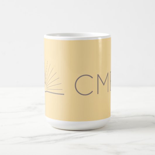 CMEC Tasse - 15 oz, hellgelb mit grau (Mittel)