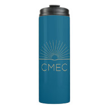 CMEC Thermal Travel Mug - 12 oz, blau und peach