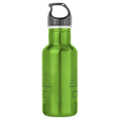 CMEC Wasserflasche - 18 oz, grün mit Marinelogo (Rückseite)