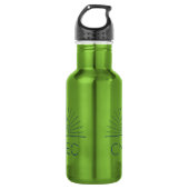 CMEC Wasserflasche - 18 oz, grün mit Marinelogo (Vorderseite)