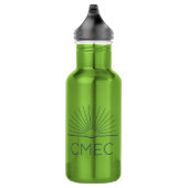 CMEC Wasserflasche - 18 oz, grün mit Marinelogo (Rechts)