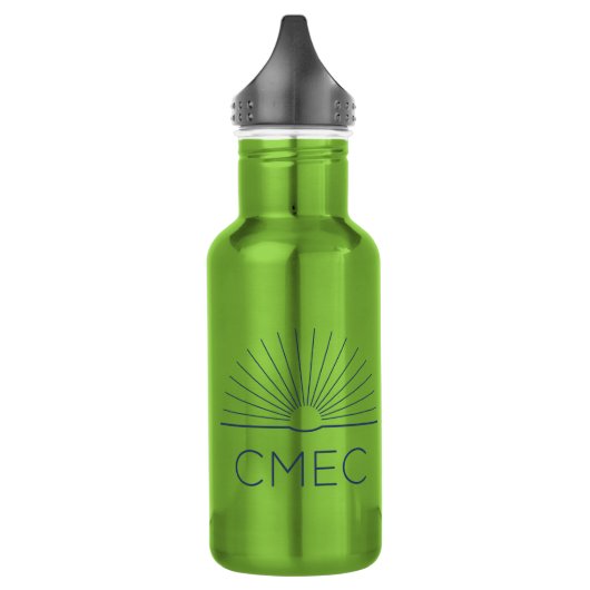 CMEC Wasserflasche - 18 oz, grün mit Marinelogo (Links)