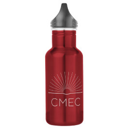 CMEC Wasserflasche - 18 oz, rot mit weißem Logo