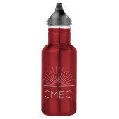 CMEC Wasserflasche - 18 oz, rot mit weißem Logo (Rechts)