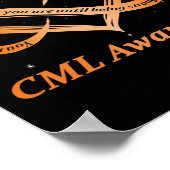 CML Warrior I m Fine Chronic Myeloid Leukämie Awar Poster (Ecke)