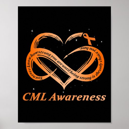 CML Warrior I m Fine Chronic Myeloid Leukämie Awar Poster (Vorne)