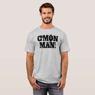 C'mon Mann! Schmutz-Schwarzes T-Shirt