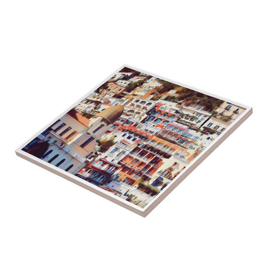 CMP009 POSITANO, AMALFI COAST, Italien, Fliese (Seite)