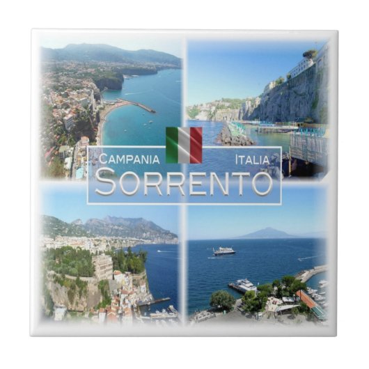 CMP017 SORRENTO, Kampanien, Italien Fliese (Vorderseite)