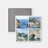 CMP019 CAPRI - Campania - Italy - Fridge Magnet (Vorderseite/Rückseite)