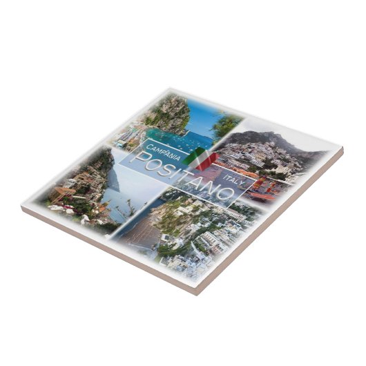 CMP028 POSITANO, Kampanien, Italien Fliese (Seite)