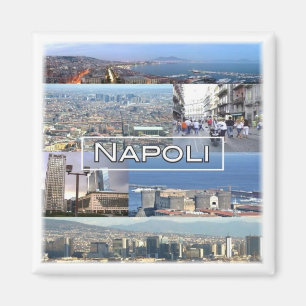 CMP029 NAPOLI, VESUVIO, Kampanien Italien, Kühlsch Magnet