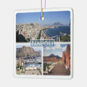 CMP030 NAPLES, MOUNT VESUVIUS, Italien, Keramikornament (Links)