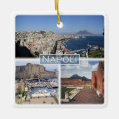 CMP030 NAPLES, MOUNT VESUVIUS, Italien, Keramikornament (Vorderseite)