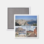CMP030 NAPLES, MOUNT VESUVIUS, Italien, Kühlschran Magnet (Vorderseite/Rückseite)