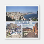 CMP030 NAPLES, MOUNT VESUVIUS, Italien, Kühlschran Magnet (Vorne)