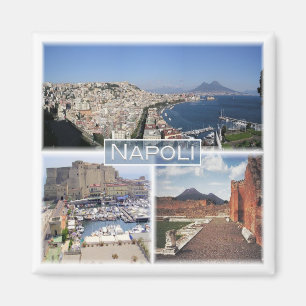 CMP030 NAPLES, MOUNT VESUVIUS, Italien, Kühlschran Magnet