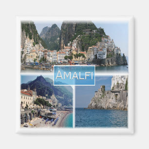 CMP034 AMALFI, Kampanien, Italien, Kühlschrank Magnet
