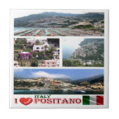 CMP036 POSITANO, I Liebe, Mosaik, Fliese (Vorderseite)