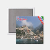 CMP038 POSITANO, AMALFI COAST, Italien, Kühlschran Magnet (Vorderseite/Rückseite)