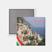 CMP039 POSITANO, AMALFI COAST, Italien, Kühlschran Magnet (Vorderseite/Rückseite)