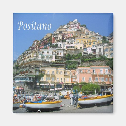 CMP041 POSITANO, AMALFI COAST, Italien, Kühlschran Magnet (Vorne)