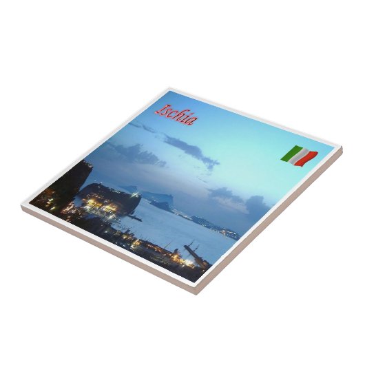 CMP056 ISCHIA, Kampanien, Italien Fliese (Seite)