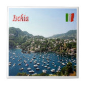 CMP062 ISCHIA, Hafen, Kampanien, Italien, Fliese (Vorderseite)