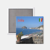 CMP063 ISCHIA, Kampanien, Italien, Kühlschrank Magnet (Vorderseite/Rückseite)