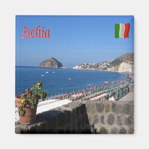 CMP063 ISCHIA, Kampanien, Italien, Kühlschrank Magnet