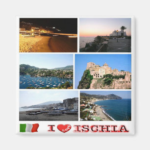 CMP068 ISCHIA - I Liebe - Kampanien - Italien - Kü Magnet