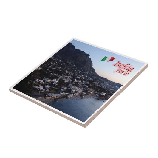 CMP077 ISCHIA, Forio, Kampanien, Italien Fliese (Seite)