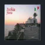 CMP081 ISCHIA, Forio at Sunset, Italien, Kühlschra Magnet<br><div class="desc">Hier finden Sie das Andenken Ihres Urlaubs. (CMP081 ISCHIA, Forio at Sunset, Italien Kühlschrankmagnet). Erleben Sie Freunde und Verwandte mit den einzigartigen Souvenirs von Ihrer großartigen Reise. Probier uns! #LeoPepeDesign - Panorama ischia soccorso's Church, europe italy campania, leopepedesign, Reise-Foto-Tourismus, Geschenkgutscheine Gadget Kühlschrankmagnet.</div>