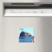 CMP086 ISCHIA, Schloss ARAGONESE, Italien, Kühlsch Magnet (In Situ (Geschirrspüler))